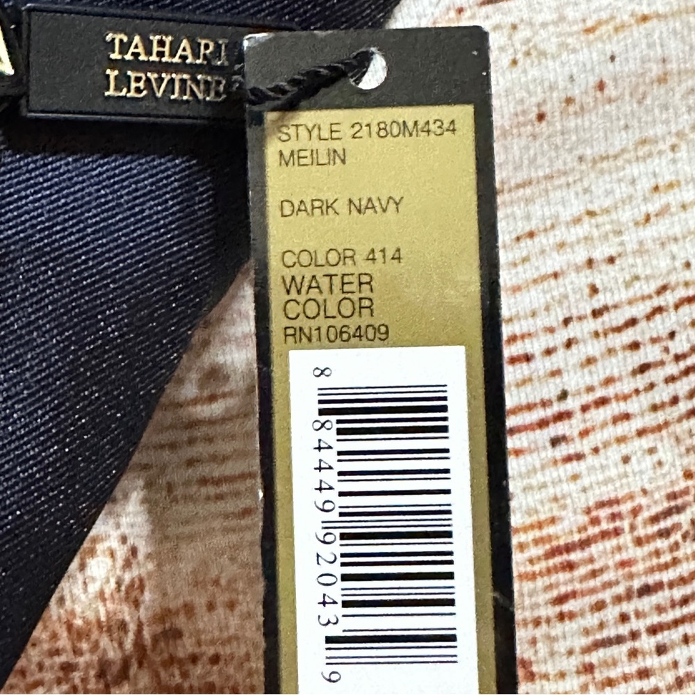 Tahari ASL Dark Blue NWT Double Breasted Blazer (Size 2) - Picture 2 of 2